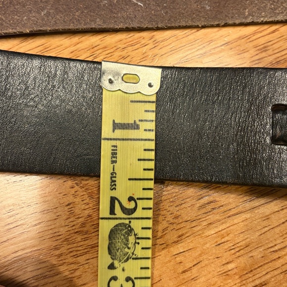 Mossimo Supply Co. Thick Leather Distressed Black Belt - Picture 9 of 9